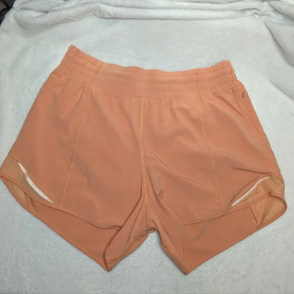 Lululemon Hotty Hot High Rise Shorts Sunny Coral Women’s Size 8 - Picture 2 of 5